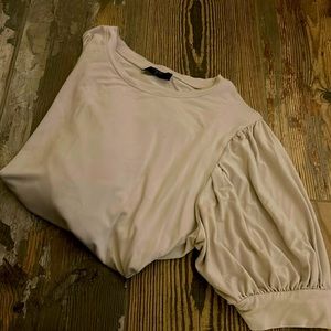 Puff Sleeve Tee/Blouse, Size M